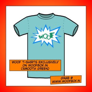 Woof T-Shirts exclusively on woofbox.in (Smooth Green)