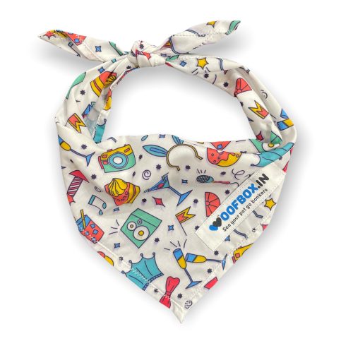 Birthday Special Dog Bandana , dog bandana, dog scarf, puppy bandanas, dog neckerchief, dog bandana collar, dog handkerchief