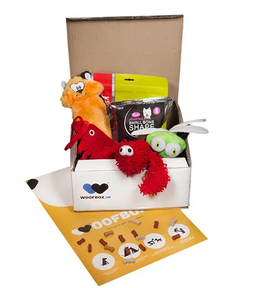 Birthday gifts for dogs in a woofbox